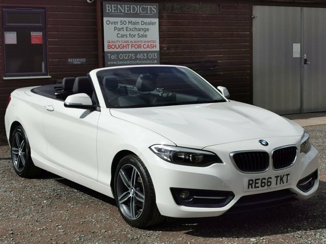BMW 2 Series 218I Sport Convertible White #5