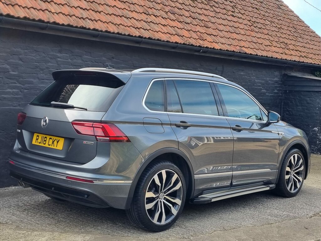 Volkswagen Tiguan 2.0 Tdi R-line Dsg 4Motion Euro 6 S S RJ18CKY Grey #5