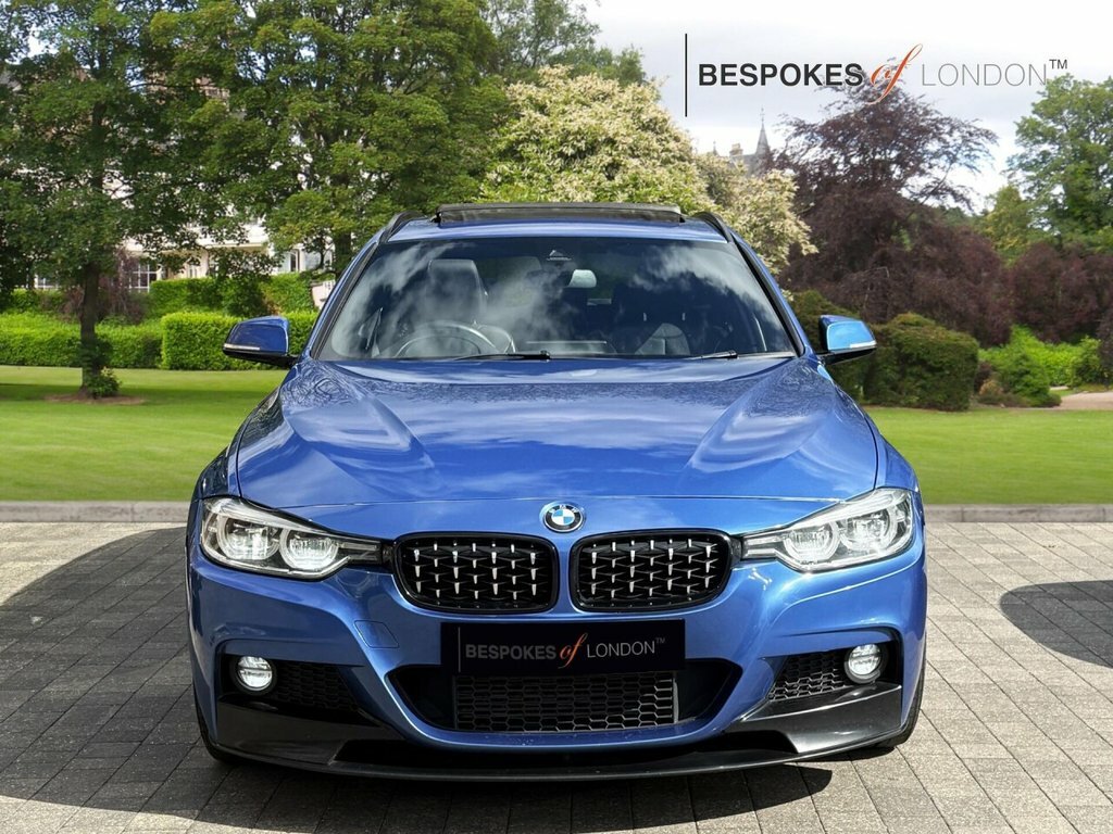 BMW 3 Series 2017 2.0 320D M Sport Touring Xdrive Euro 6 WP17LJX Blue #4