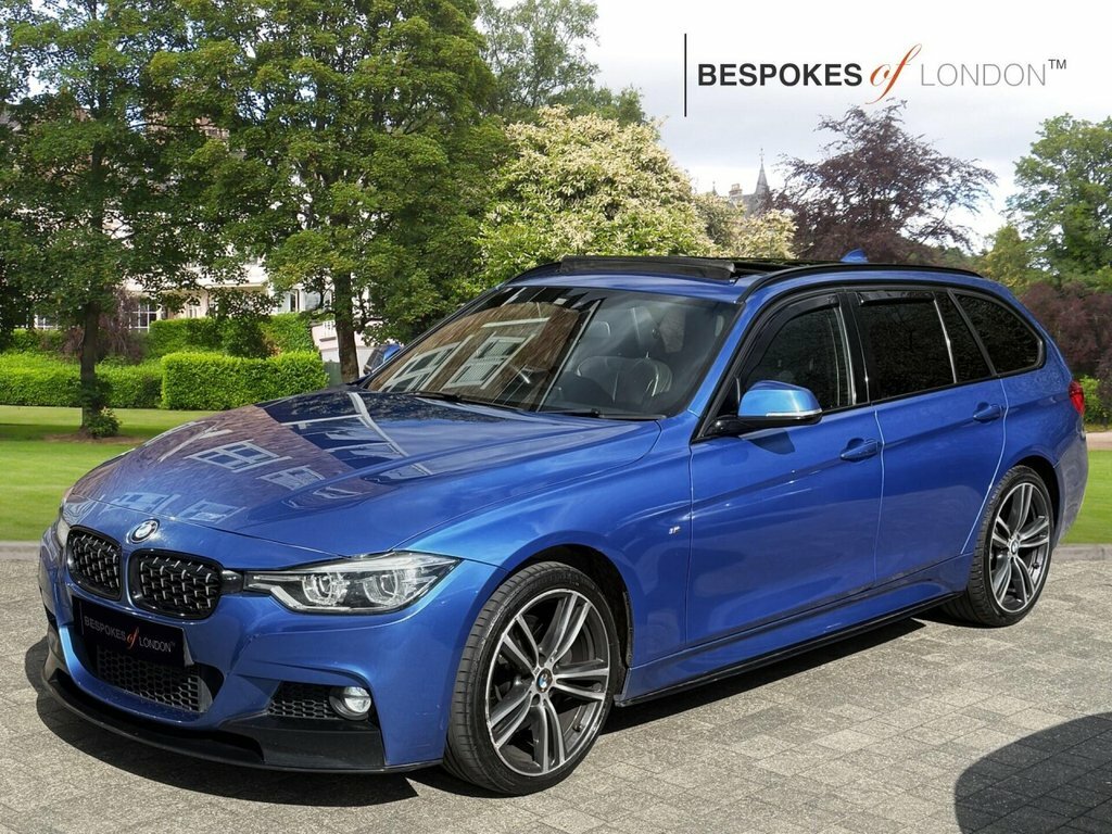 BMW 3 Series 2017 2.0 320D M Sport Touring Xdrive Euro 6 WP17LJX Blue #3