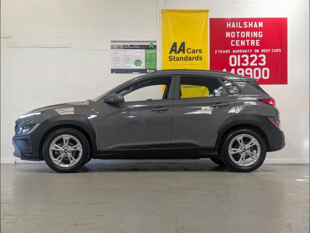 Hyundai Kona 1.0 T-gdi Mhev Se Connect Suv Hybrid Ma VE72OTW Grey #2