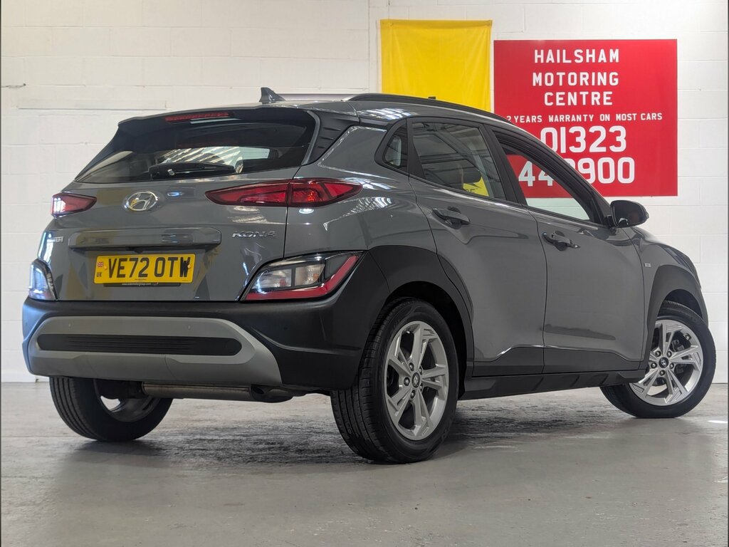 Hyundai Kona 1.0 T-gdi Mhev Se Connect Suv Hybrid Ma VE72OTW Grey #4