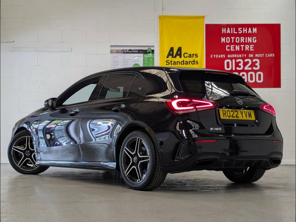 Mercedes-Benz A Class 1.3 A180 Amg Line Edition Executive Hatchback RO22YVM Black #3