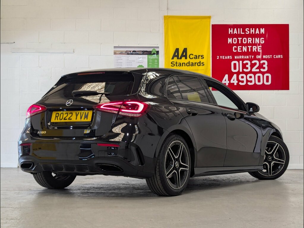 Mercedes-Benz A Class 1.3 A180 Amg Line Edition Executive Hatchback RO22YVM Black #4