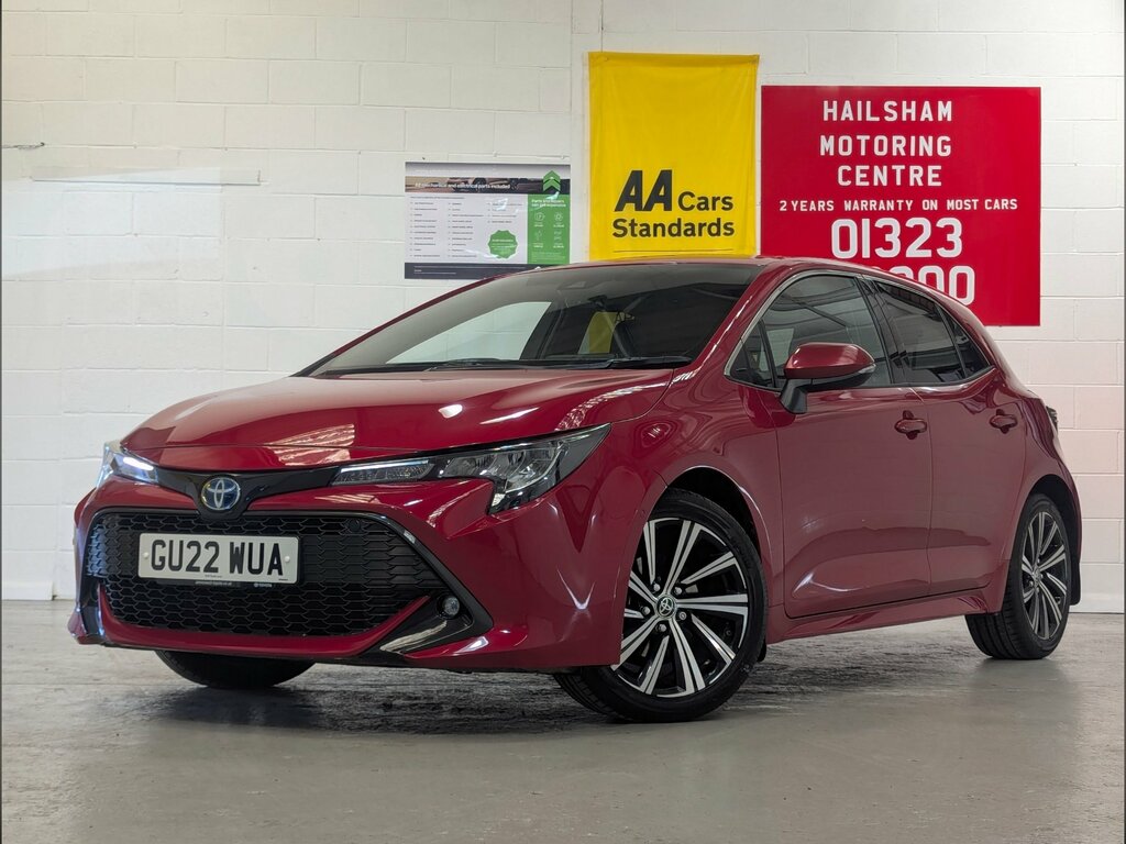 Toyota Corolla 1.8 Vvt-h Gpf Design Hatchback Hybrid C Red