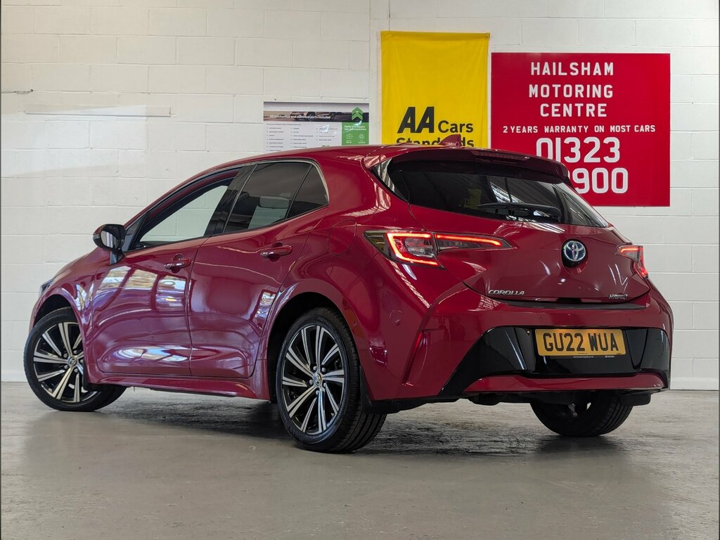 Toyota Corolla 1.8 Vvt-h Gpf Design Hatchback Hybrid C GU22WUA Red #3
