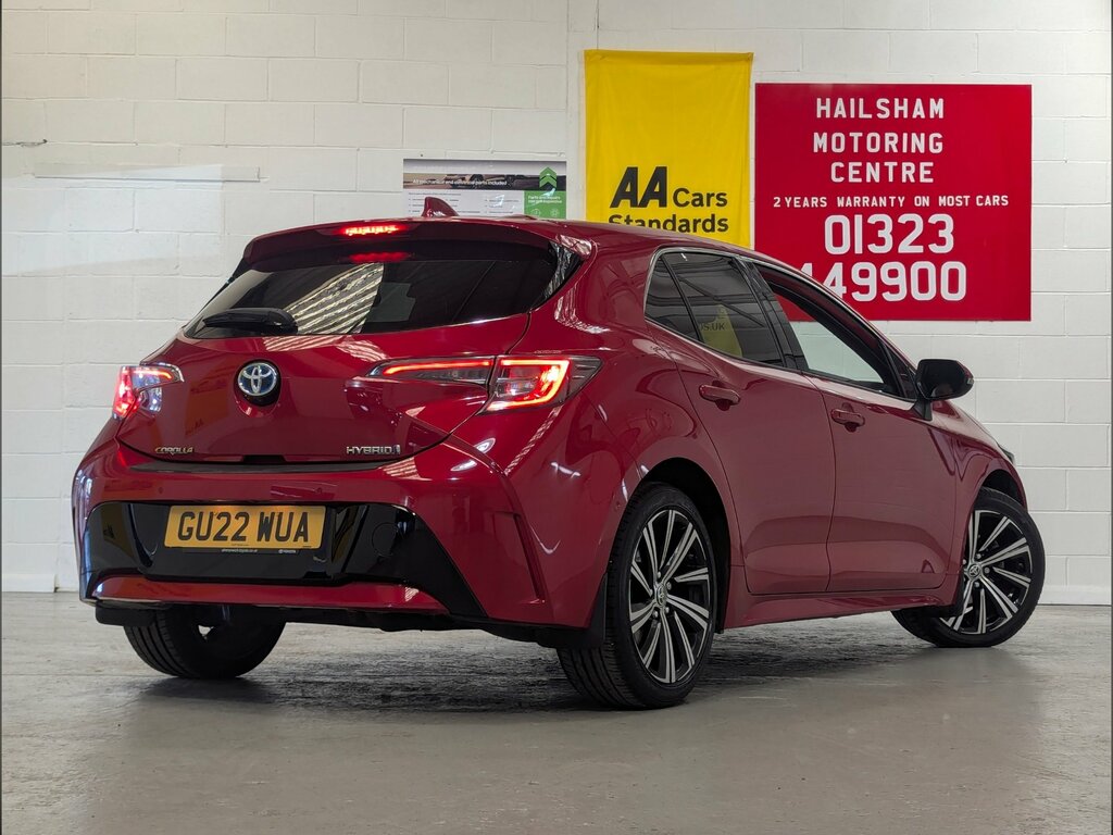 Toyota Corolla 1.8 Vvt-h Gpf Design Hatchback Hybrid C GU22WUA Red #4
