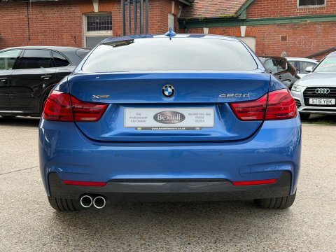 BMW 4 Series Gran Coupe 420D Xdrive M Blue #4