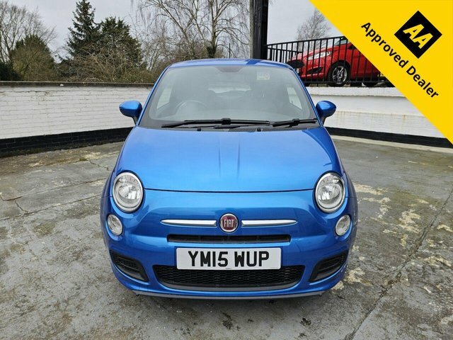 Fiat 500 2015 1.2 S Hatchback Euro 6 Ss YM15WUP Blue #2