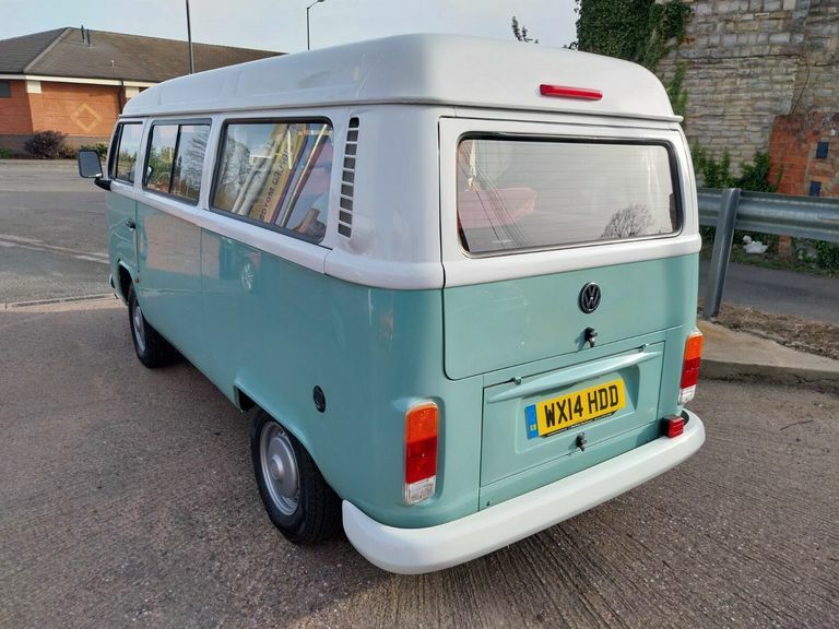 Volkswagen Transporter Type 2 Camper Van WX14HDD White #4