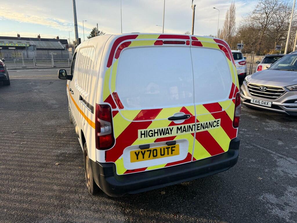 Peugeot Partner Panel Van 1.5 Bluehdi 650 Professional Standard Pa YY70UTF White #6