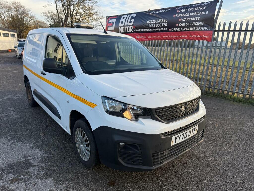 Peugeot Partner Panel Van 1.5 Bluehdi 650 Professional Standard Pa YY70UTF White #2