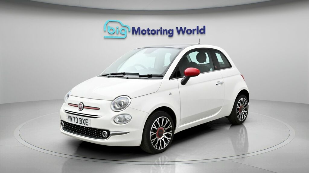 Fiat 500 Red White #3