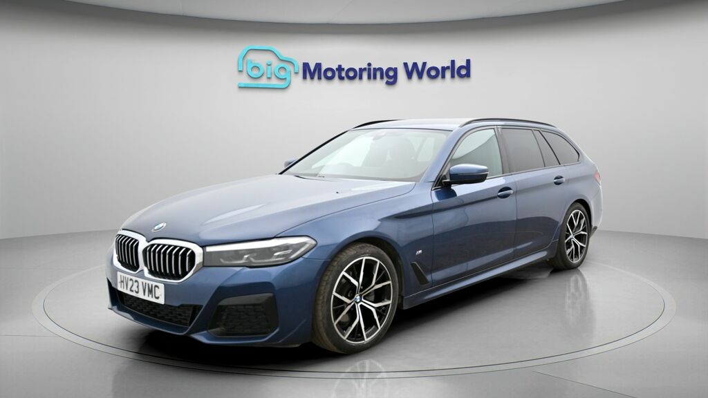 BMW 5 Series M Sport HV23VMC Blue #3