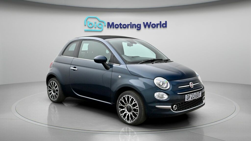 Fiat 500C Top Blue