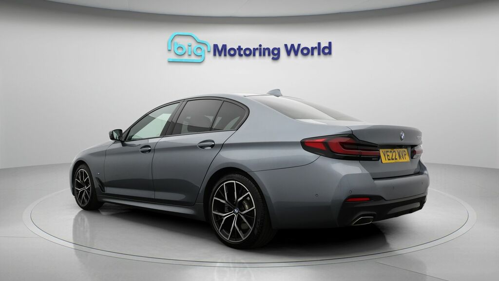 BMW 5 Series M Sport YE22WVP Blue #5