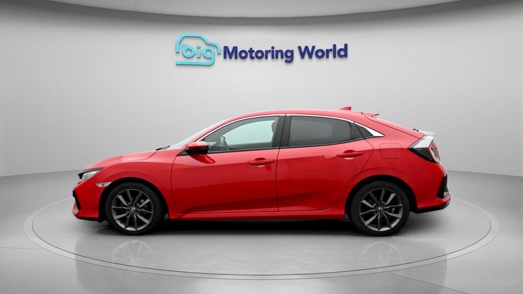 Honda Civic Ex Red #4