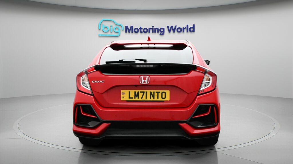 Honda Civic Ex Red #6