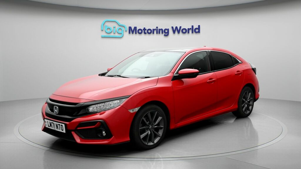 Honda Civic Ex Red #3