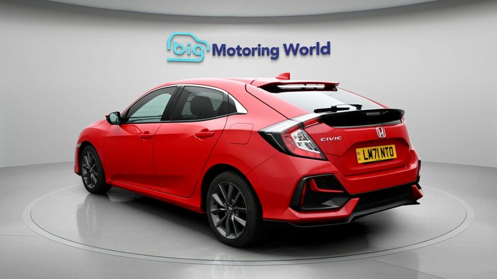 Honda Civic Ex Red #5