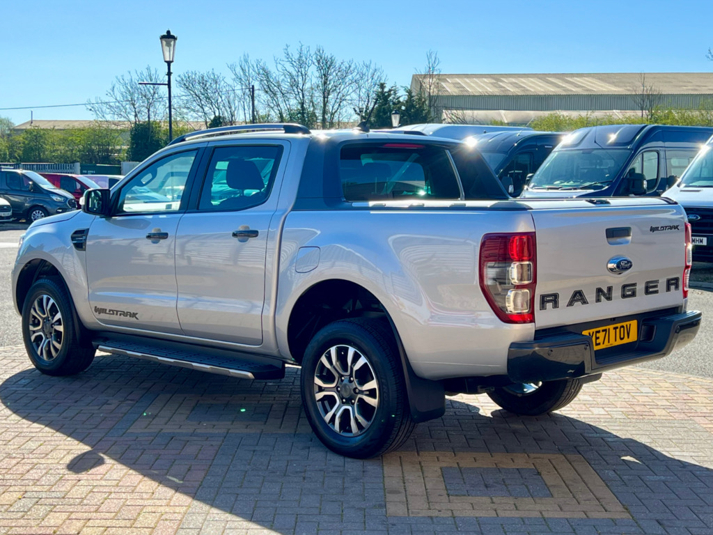 Ford Ranger Tdci 213 Wildtrak Ecoblue 4Wd Double Cab With Roll YE71TOV Silver #5