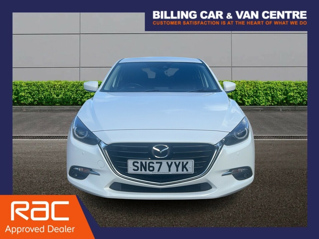 Mazda 3 2.0 Skyactiv-g Sport Nav Hatchback Manu SN67YYK White #5