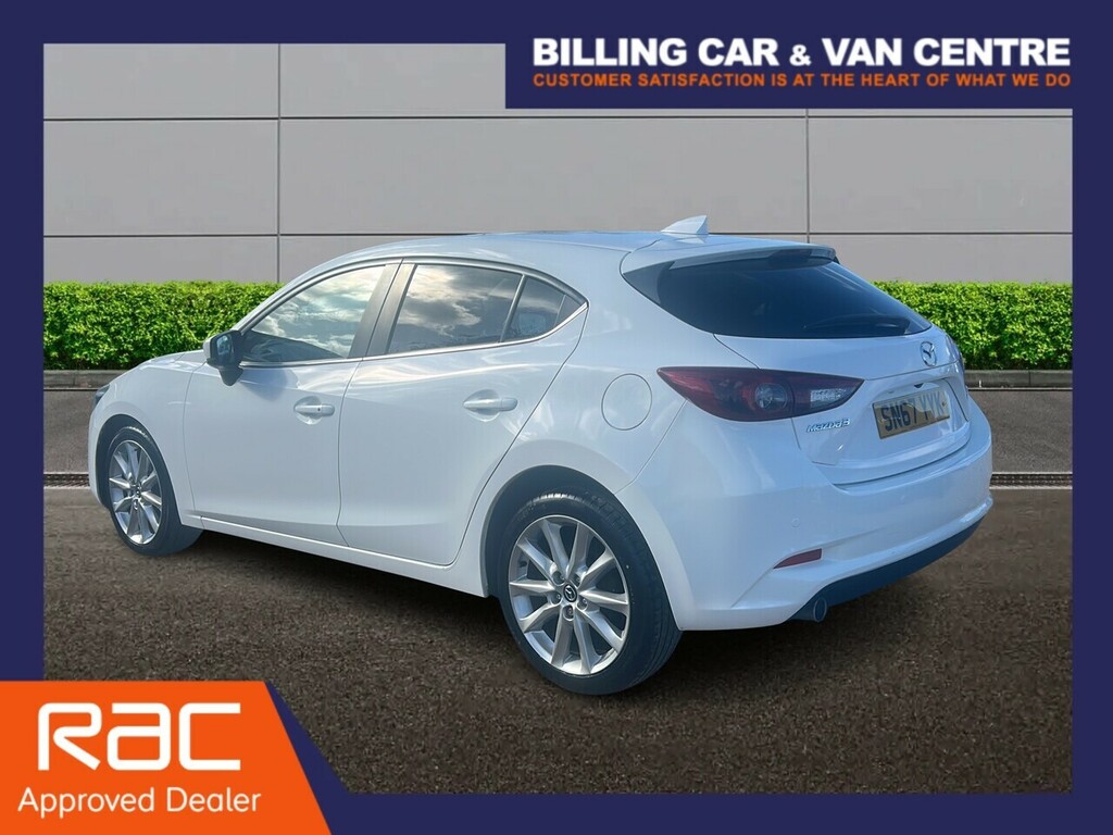 Mazda 3 2.0 Skyactiv-g Sport Nav Hatchback Manu SN67YYK White #3