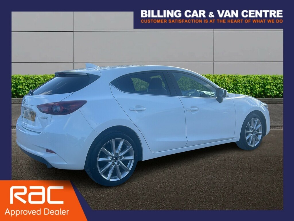 Mazda 3 2.0 Skyactiv-g Sport Nav Hatchback Manu SN67YYK White #4