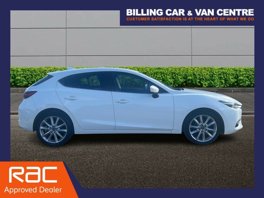 Mazda 3 2.0 Skyactiv-g Sport Nav Hatchback Manu SN67YYK White #6