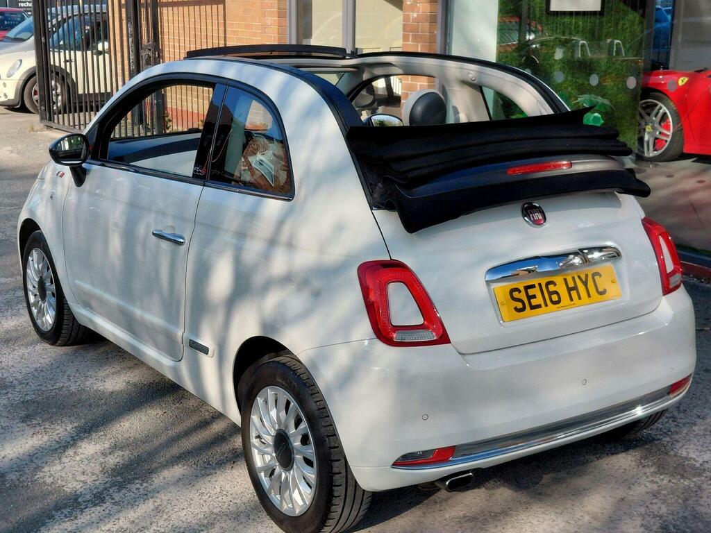 Fiat 500C Convertible 1.2 Eco Lounge Euro 6 Ss 2016 White #4