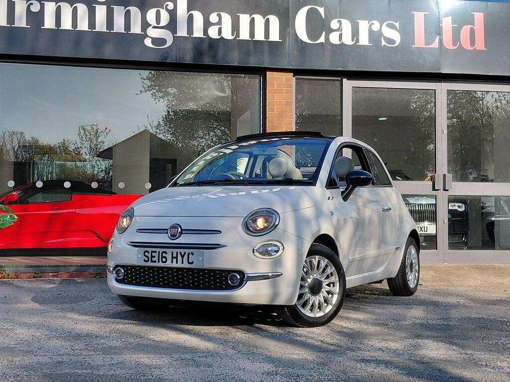 Fiat 500C Convertible 1.2 Eco Lounge Euro 6 Ss 2016 White