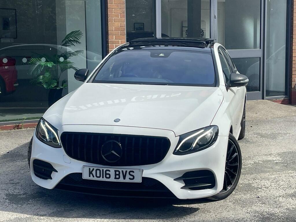 Mercedes-Benz E Class Saloon 2.0 E220d Amg Line Premium G-tronic Euro KO16BVS White #2