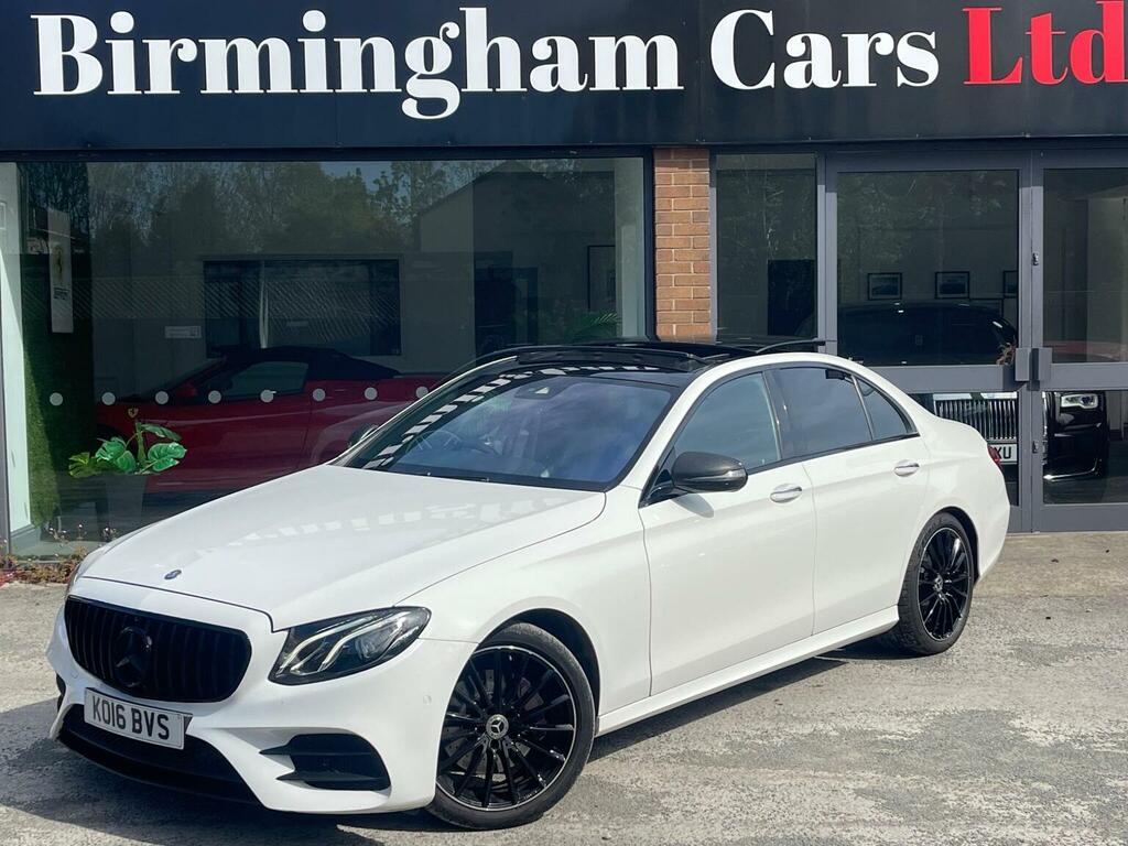 Mercedes-Benz E Class Saloon 2.0 E220d Amg Line Premium G-tronic Euro White