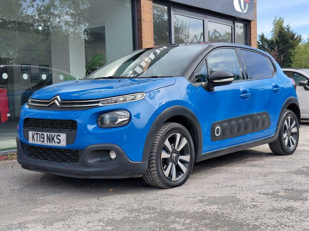 Citroen C3 Hatchback 1.2 Puretech Gpf Flair Euro 6 Ss KT19NKS Blue #2