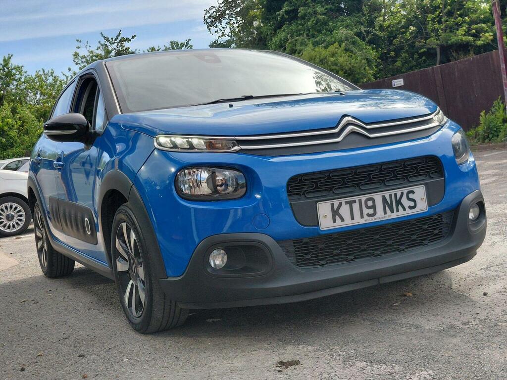 Citroen C3 Hatchback 1.2 Puretech Gpf Flair Euro 6 Ss KT19NKS Blue #3