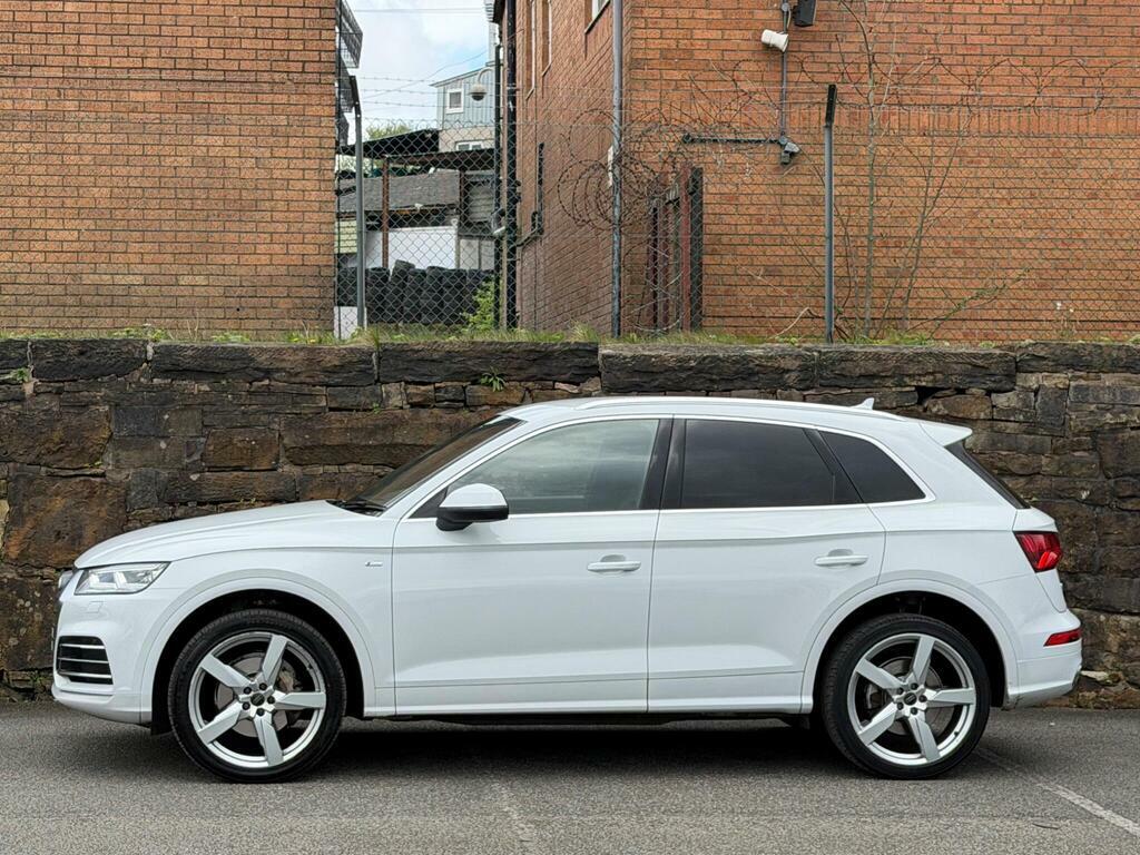 Audi Q5 2.0 Tdi 40 S Line S Tronic Quattro Euro 6 S S WG68OXR White #4
