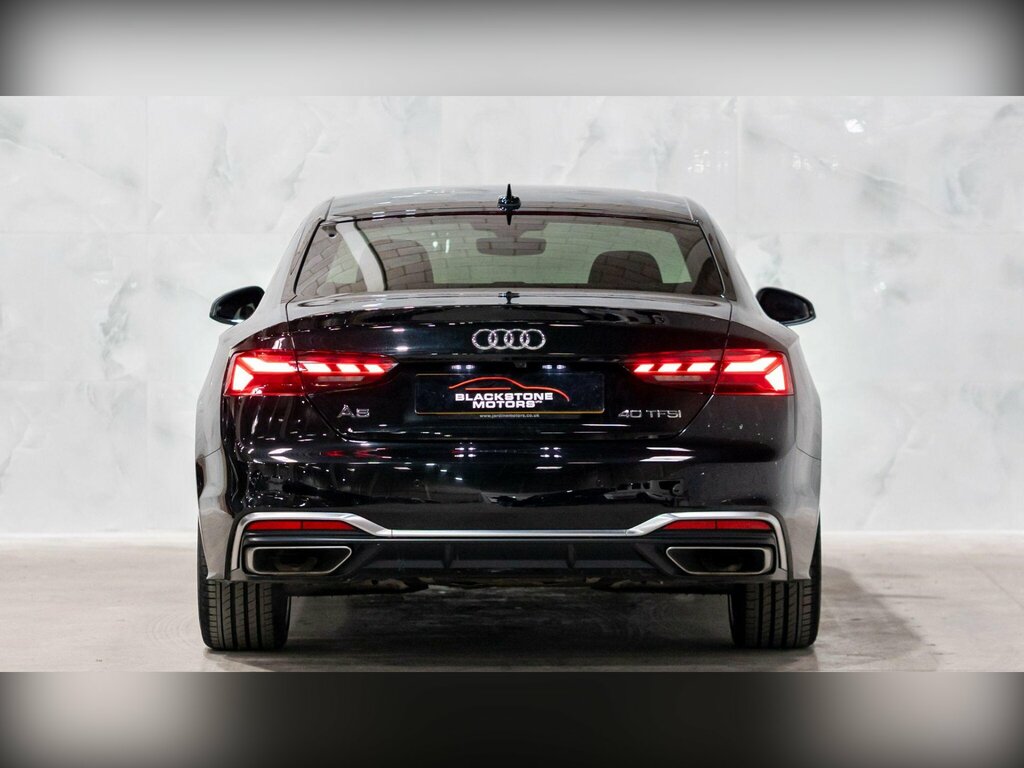 Audi A5 2.0 Tfsi 40 S Line S Tronic Euro 6 Ss GF21UMB Black #5