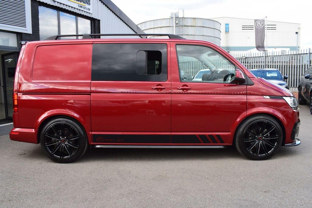 Volkswagen Transporter Panel Van 2.0 Tdi T28 Highline Dsg Fwd Swb Euro 6 DU22EDL Red #4