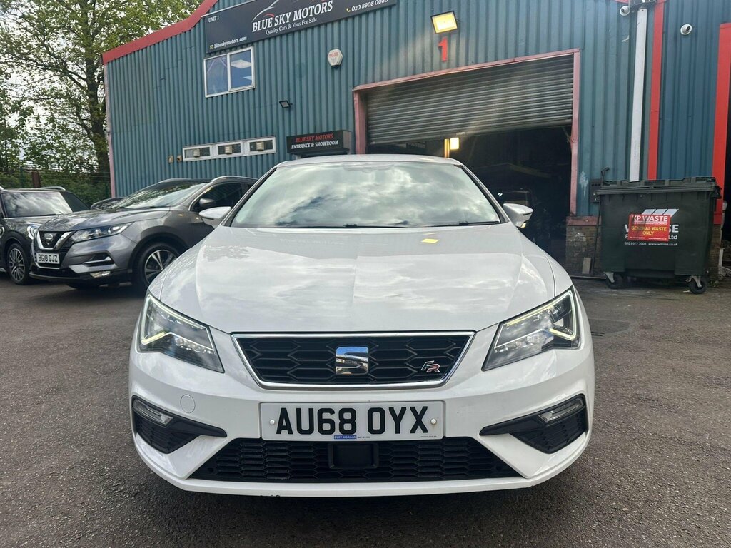 Seat Leon 1.4 Tsi Fr Technology Euro 6 Ss AU68OYX White #2