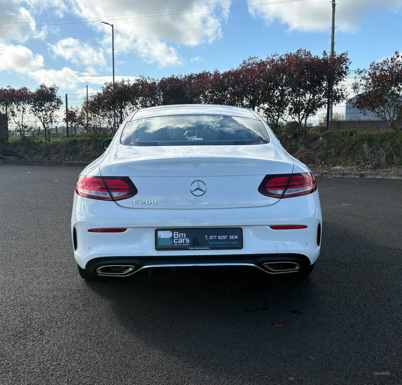 Mercedes-Benz C Class C200 Amg Line 9G-tronic WA19NZN White #6
