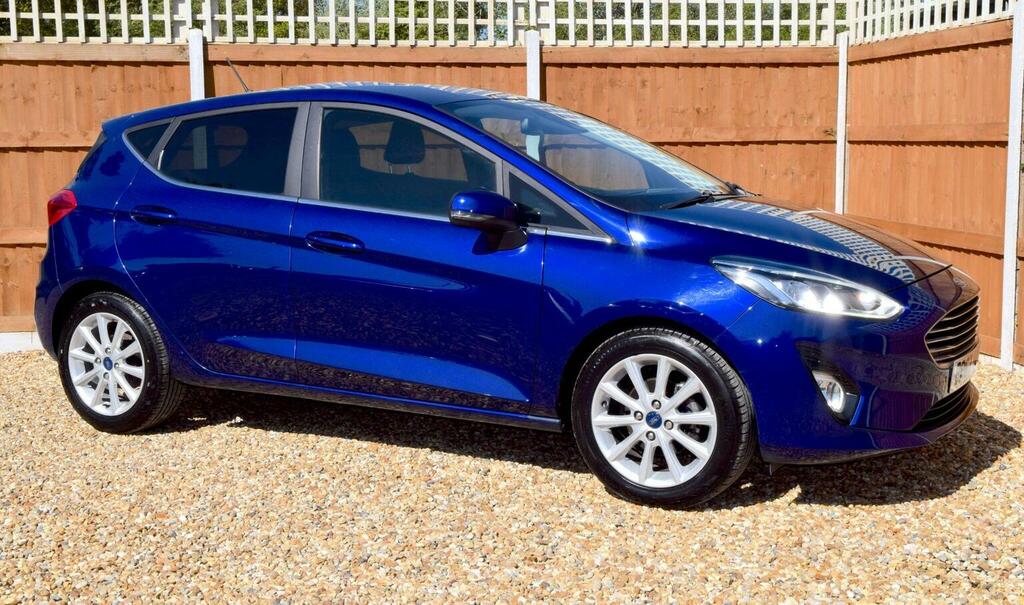 Ford Fiesta Hatchback 1.0T Ecoboost Titanium Euro 6 Ss BP67YHU Blue #5