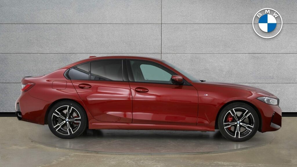 BMW 3 Series Saloon YH75NPY Red #3
