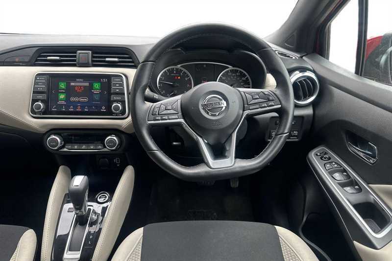 Nissan Micra 1.0 Ig-t 92 Tekna Cvt BV72YNK Red #4