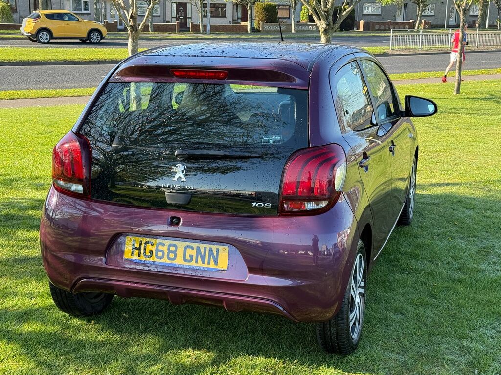 Peugeot 108 1.0 Active Hatchback Euro 6 72 HG68GNN Purple #5