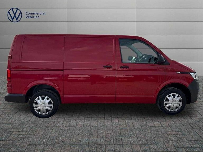 Volkswagen Transporter 2.0 Tdi 110 Startline Van KV71YNZ Red #4