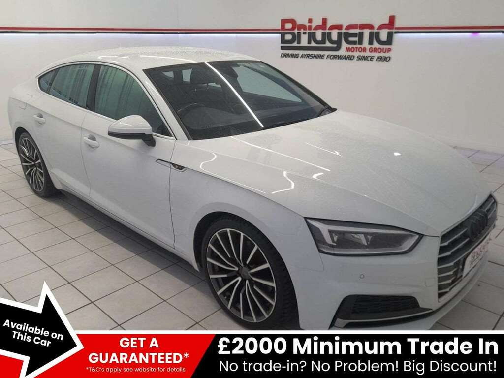 Audi A5 2.0 Tfsi 40 S Line Sportback KM69FFW White #2