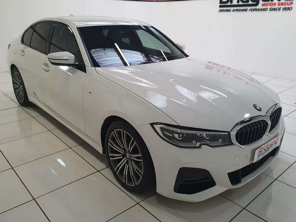 BMW 3 Series 2.0 320D M Sport Saloon YE19AVT White #2