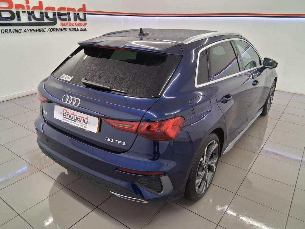 Audi A3 1.0 Tfsi 30 S Line Sportback GV72BWH Blue #6
