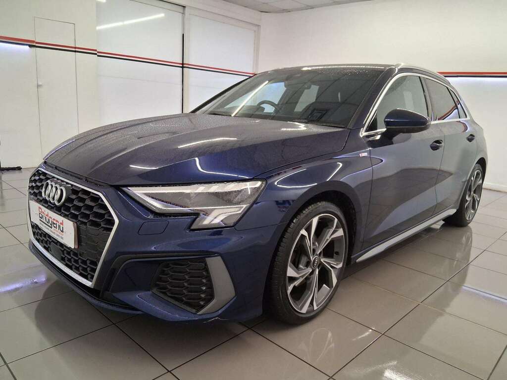 Audi A3 1.0 Tfsi 30 S Line Sportback GV72BWH Blue #3