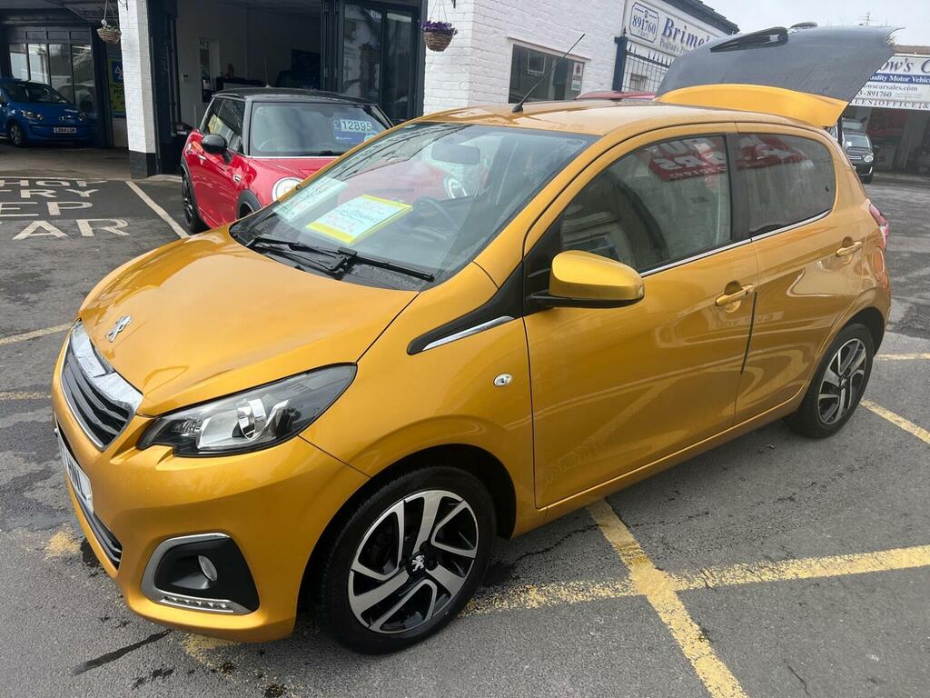 Peugeot 108 Hatchback 1.2 Puretech Allure Euro 6 201717 Yellow
